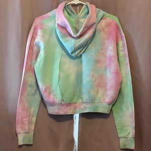 Tie-dye cropped small hoodie 🏝️